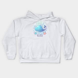 Sweet Dream Sweet Heart Blue whale Kids Hoodie